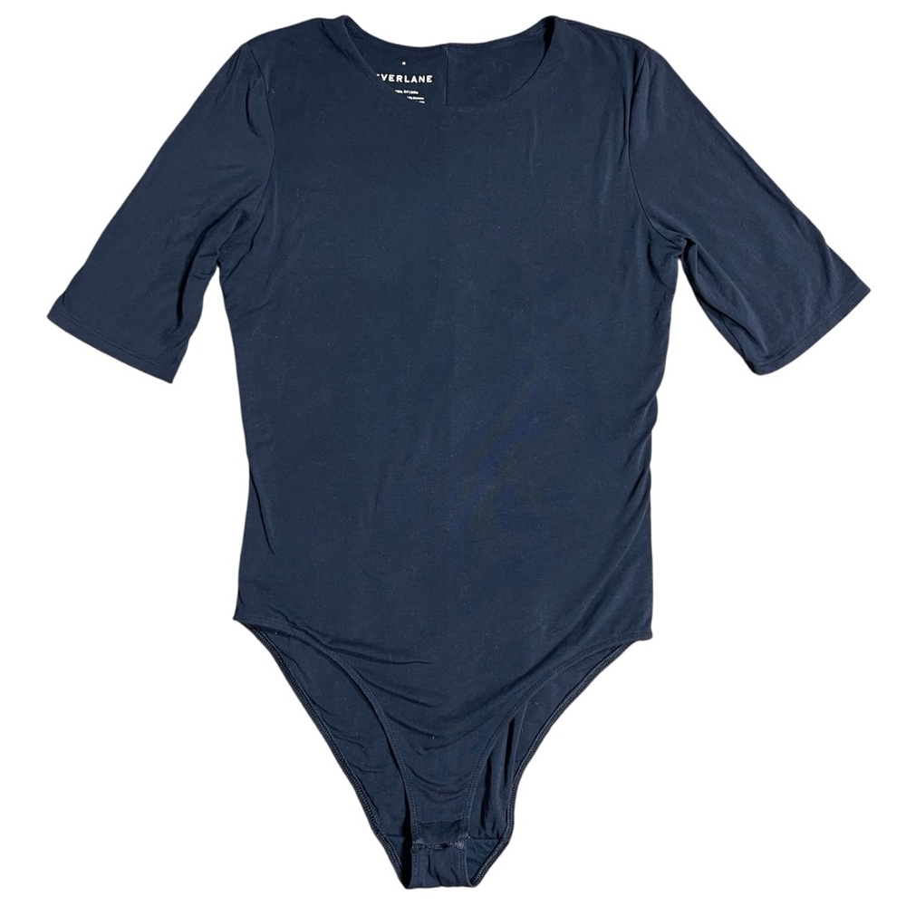 Everlane Black Short Sleeve Bodysuit M - Picture 3 of 6